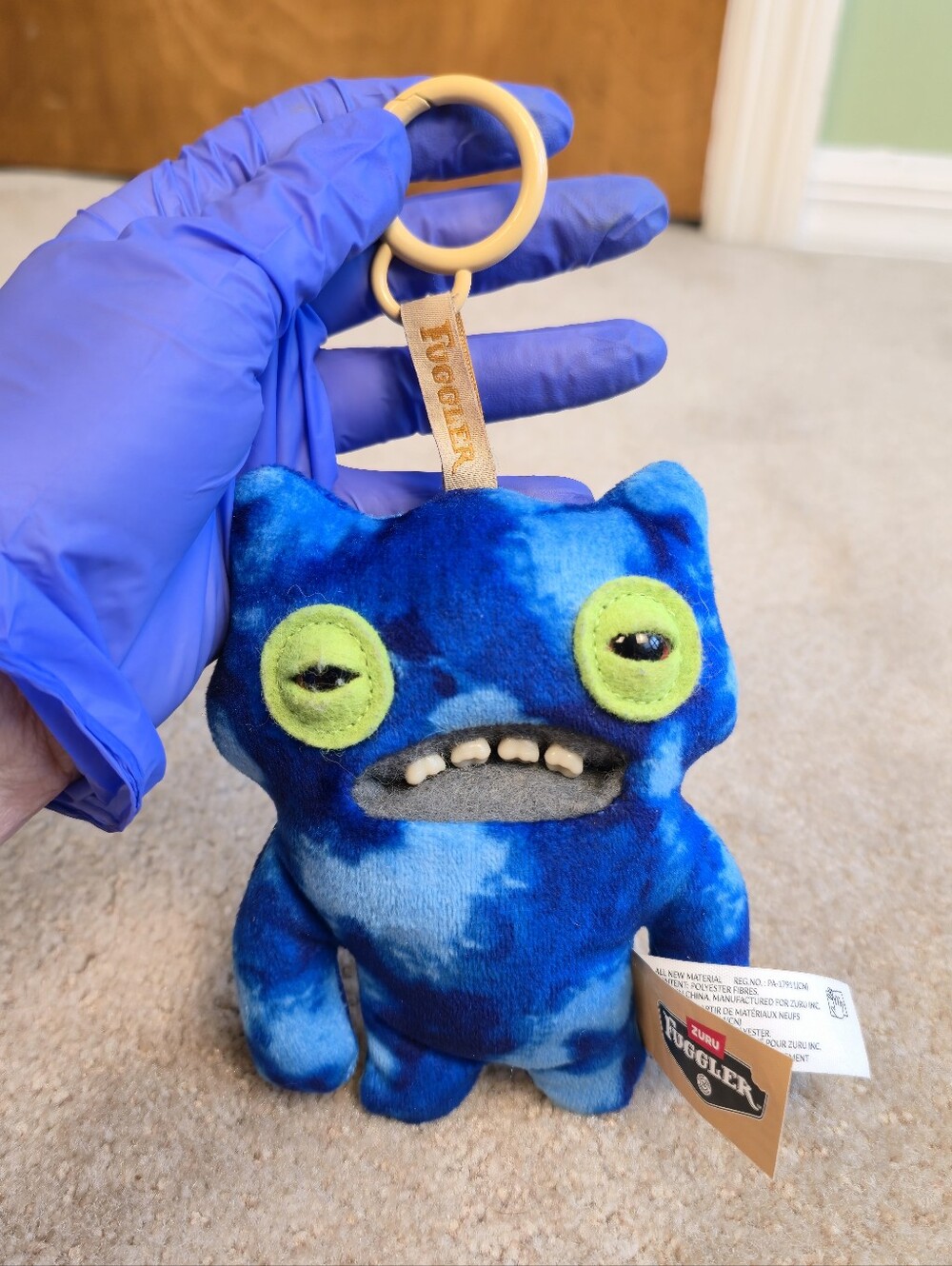 Fuggler 5" Keyrings S6 - WIDE EYED WEIRDO BLUE -